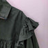 ヴィヴィアンウエストウッドレッドレーベル Vivienne Westwood RED LABEL Zip Up Frill Blouson Jacket タイプライター クロス ジップアップ フリル ブルゾン ジャケット レディース 00