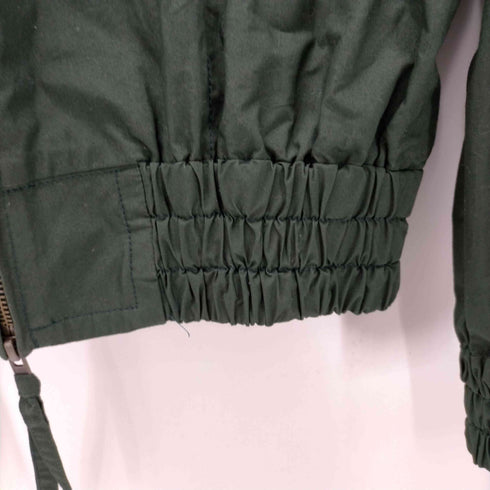 ヴィヴィアンウエストウッドレッドレーベル Vivienne Westwood RED LABEL Zip Up Frill Blouson Jacket タイプライター クロス ジップアップ フリル ブルゾン ジャケット レディース 00