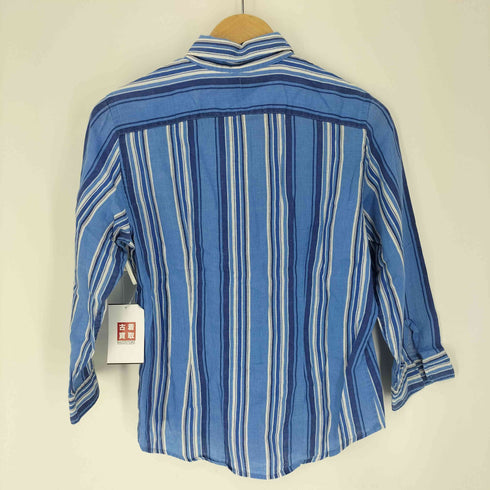 ローレンラルフローレン LAUREN RALPH LAUREN リネン100% ストライプシャツ レディース import:S