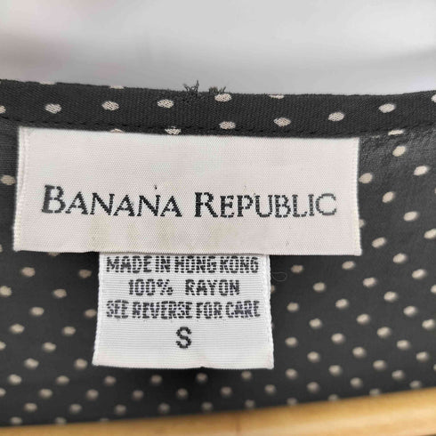 バナナリパブリック BANANA REPUBLIC レーヨンドット柄ワンピース レディース import:S
