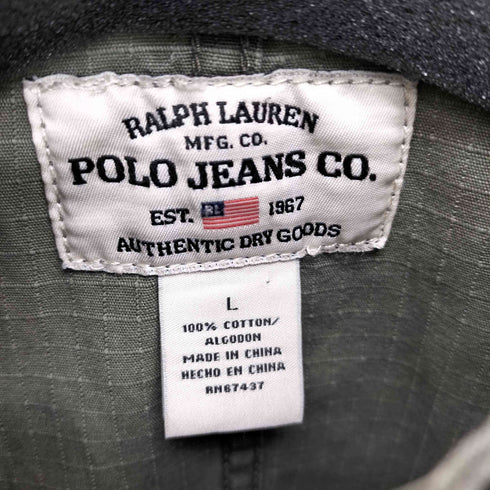 ポロジーンズ RL POLO JEANS CO. リップストップミリタリージャケット レディース import:L