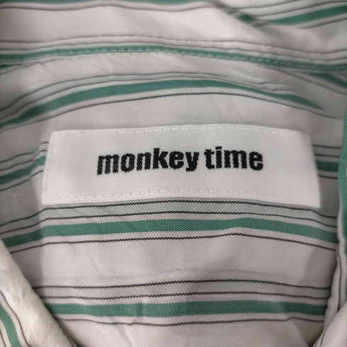 モンキータイム MONKEY TIME WASH CUPRO STRIPE SHIRT メンズ JPN:L
