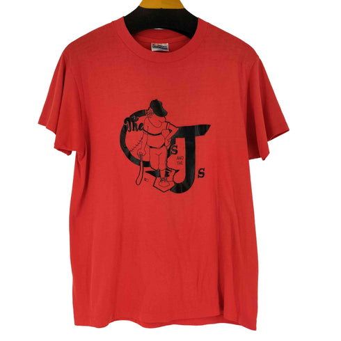 ヘインズ Hanes 袖裾シングルステッチ Tシャツ フェルト 両面プリント ベースボール メンズ import:L