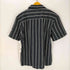 ザラ ZARA ストライプ リネンオープンカラーシャツ メンズ import:L