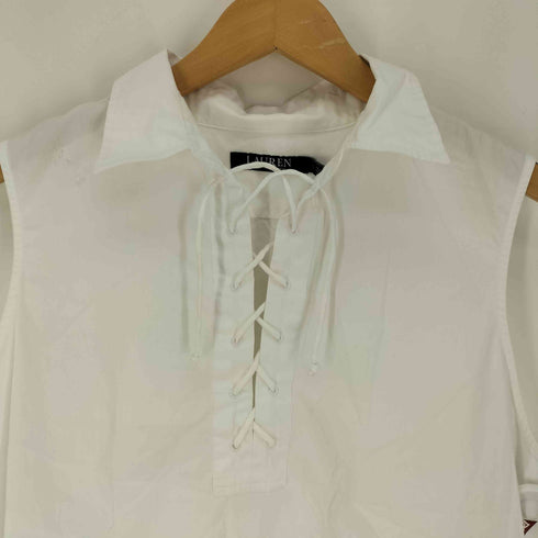 ローレンラルフローレン LAUREN RALPH LAUREN レースアップブラウス レディース import:L
