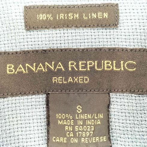 バナナリパブリック BANANA REPUBLIC IRISH LINEN RELAXED 半袖シャツ メンズ import:S