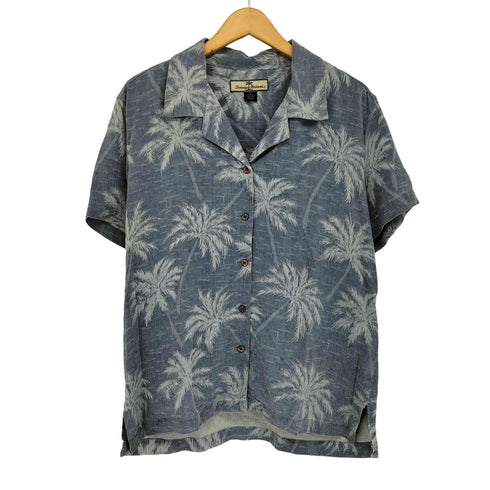 トミーバハマ Tommy Bahama シルク100% アロハシャツ オープンカラーシャツ メンズ import:L
