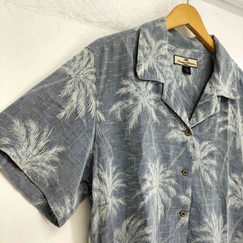 トミーバハマ Tommy Bahama シルク100% アロハシャツ オープンカラーシャツ メンズ import:L
