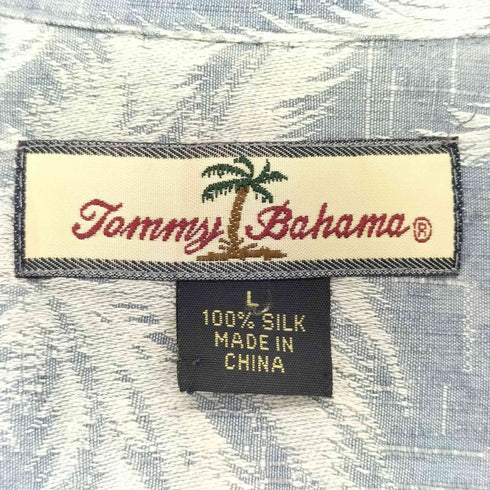 トミーバハマ Tommy Bahama シルク100% アロハシャツ オープンカラーシャツ メンズ import:L