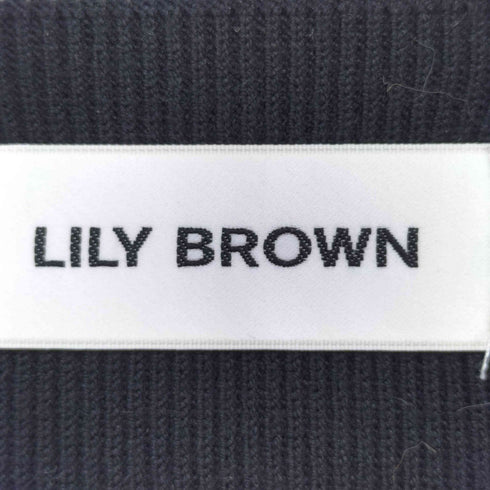 リリーブラウン Lily Brown カットアウトチャイナディテールニット レディース FREE