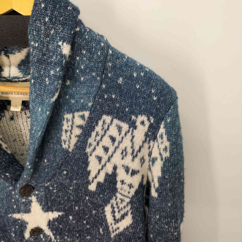 デニムアンドサプライラルフローレン DENIM&SUPPLY RALPH LAUREN ショールカラー 総柄 カーディガン メンズ import:S