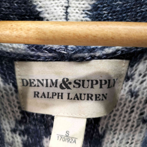 デニムアンドサプライラルフローレン DENIM&SUPPLY RALPH LAUREN ショールカラー 総柄 カーディガン メンズ import:S