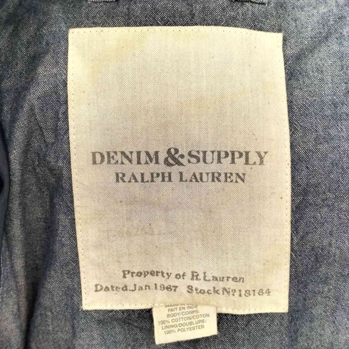 デニムアンドサプライラルフローレン DENIM&SUPPLY RALPH LAUREN パッチワークマウンテンパーカー パッチワーク フードジャケット レディース import:M