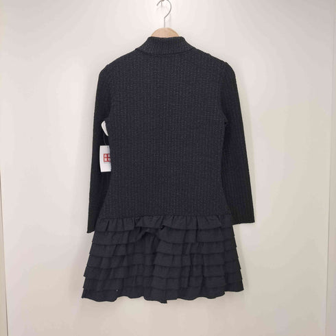 noko ohno コサージュ付き ドット柄 プリーツジャケット レディース 38