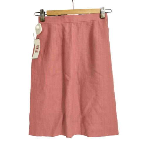 カルバンクライン CALVIN KLEIN リネン100 膝丈タイトスカート レディース W60 H88