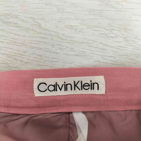 カルバンクライン CALVIN KLEIN リネン100 膝丈タイトスカート レディース W60 H88