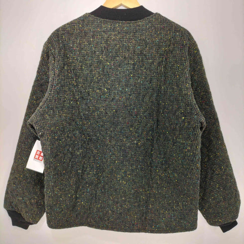Klondike Sterling カナダ製 ウール カラーネップ ツイード インナー キルティング ブルゾン ボンバージャケット メンズ import:M