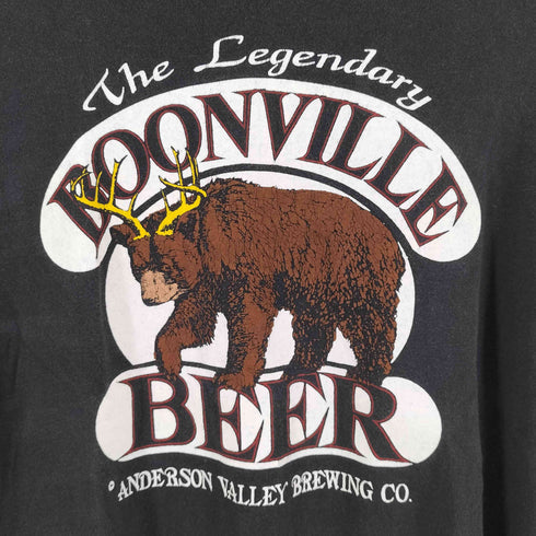 オニータ ONEITA 80-90s BOONVILLE BEER ベアプリントT メンズ import:M