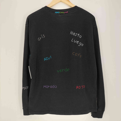 oaxaca デザイン刺繍 長袖 Tシャツ メンズ JPN:M