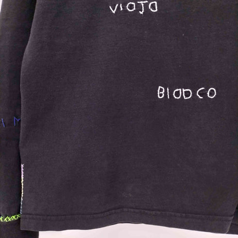 oaxaca デザイン刺繍 長袖 Tシャツ メンズ JPN:M
