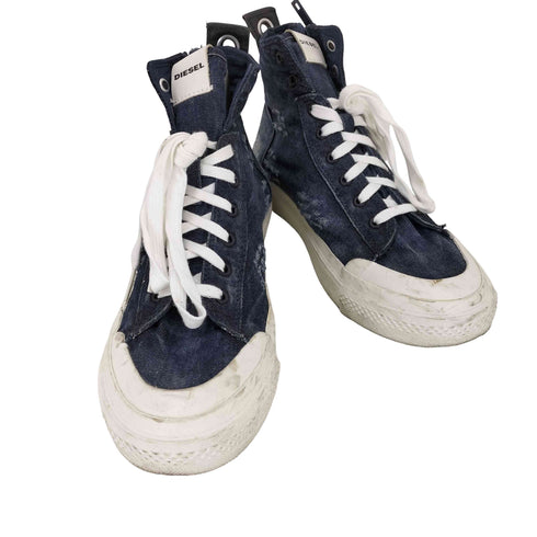 ディーゼル DIESEL S-ASTICO MID ZIP デニム ハイカットスニーカー メンズ JPN:26.5