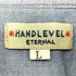 エターナル ETERNAL HANDLEVEL 刺繍 デザイン 異素材 総柄 切替 マチ付 シャンブレー S/S シャツ メンズ JPN:L