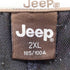 ジープ JEEP スウェット切替 ロゴプリント ハーフジッププルオーバーパーカー メンズ 2xl