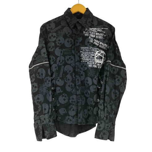 MAD PUNKS 総スカル ギミック シャツ メンズ JPN:M