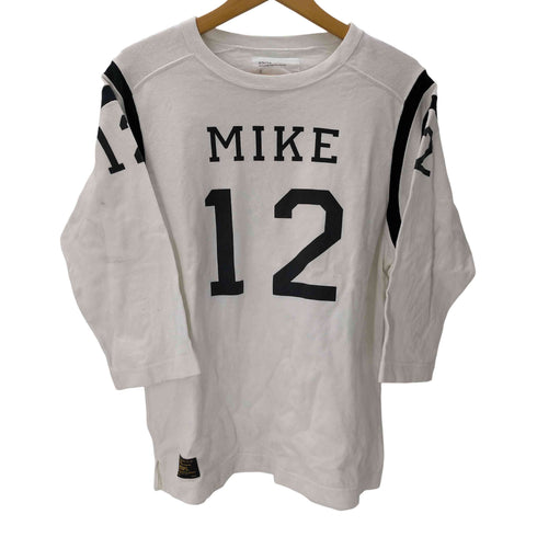 ダブルタップス WTAPS QB ロゴ ナンバリング フットボール 七分袖 カットソー Tシャツ メンズ JPN:2