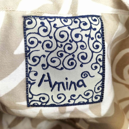 アミナ Amina 総柄 ワンピース レディース