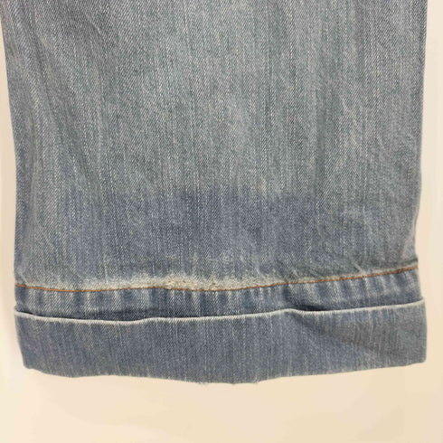 チープマンデー CHEAP MONDAY 裾 折り返し ワイド デニム パンツ レディース 26×32