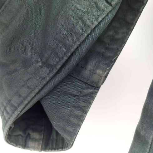 ランズエンド LANDS END 90-00S 裏地ネイティブボーダー 比翼 ダブルジップ フーデッド コート メンズ import:M