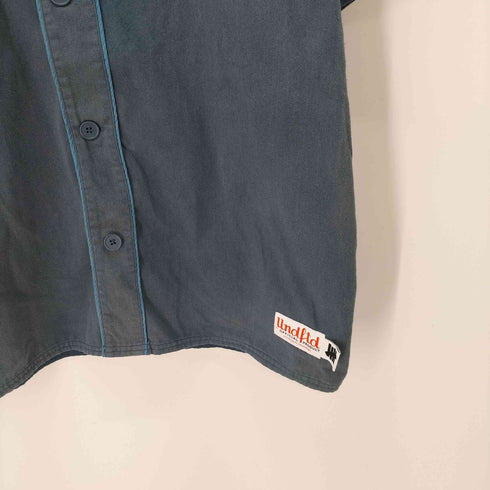 アンディフィーテッド UNDEFEATED 21SS WASHED TWILL BASEBALL JERSEY ロゴプリント ツイル 半袖ベースボールシャツ メンズ import:L