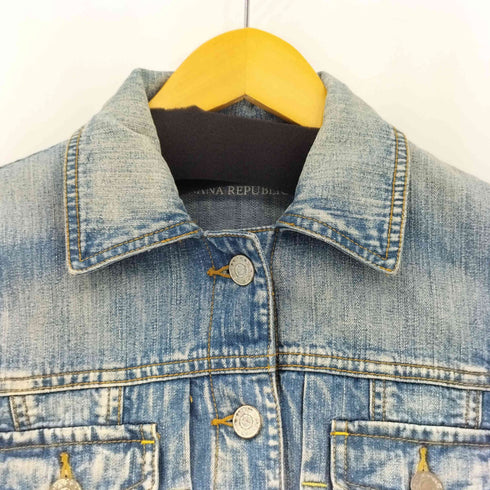 バナナリパブリック BANANA REPUBLIC デザインデニムジャケット レディース S