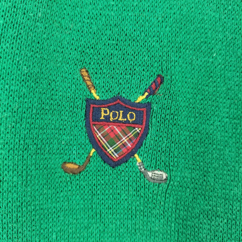 ポロバイラルフローレン Polo by RALPH LAUREN ロゴ刺繍 ニットベスト メンズ JPN:L