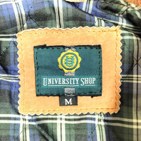 UNIVERSITY SHOP アームレザー切り替え スタジャン メンズ JPN:M