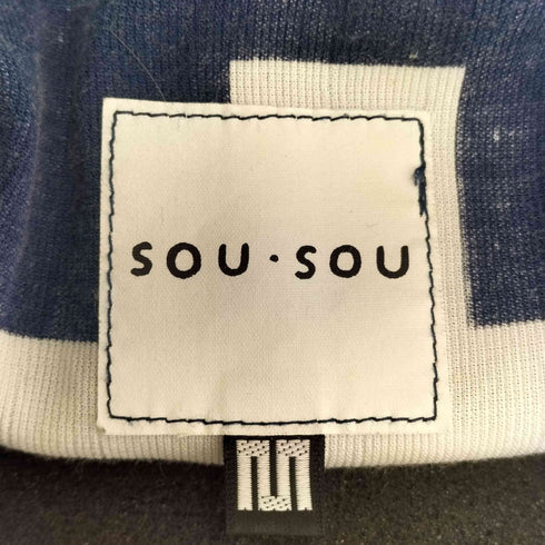 ソウソウ SOU・SOU 京都 縮織 幾何学模様 カットソー メンズ JPN:M