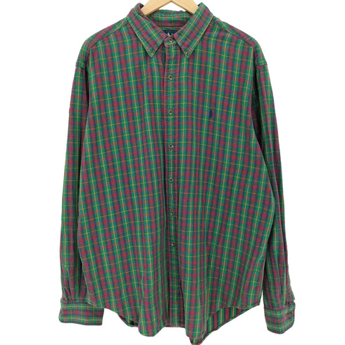 ラルフローレン RALPH LAUREN 90s CLASSIC FIT ポニー刺繍 ボタンダウンシャツ メンズ import:XL