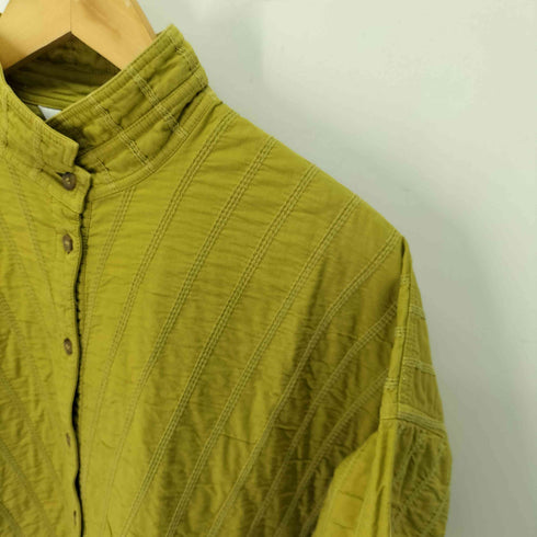 ヤッコマリカルド YACCO MARICARD デザイン刺繍 ロングシャツジャケット レディース バスト86-94 身長154-162
