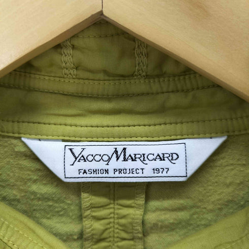 ヤッコマリカルド YACCO MARICARD デザイン刺繍 ロングシャツジャケット レディース バスト86-94 身長154-162