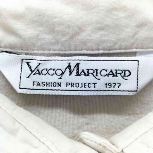 ヤッコマリカルド YACCO MARICARD デザイン刺繍 シャツジャケット レディース バスト86-94 身長154-162