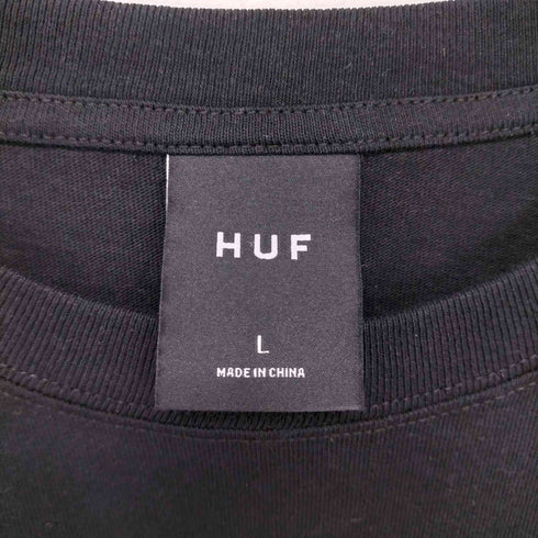 ハフ HUF ロゴプリント ロングスリーブ クルーネック Tシャツ メンズ import:L