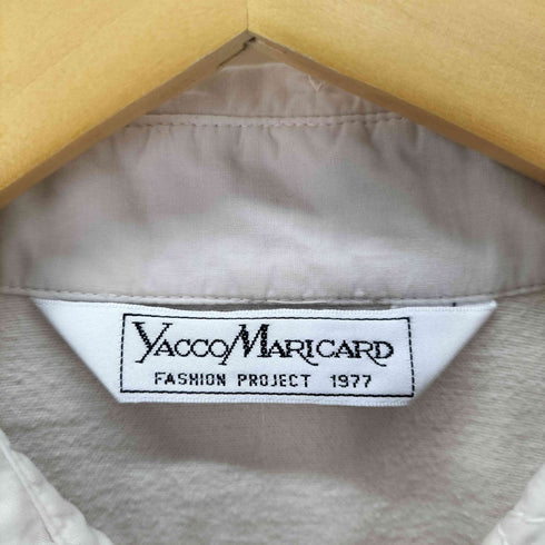 ヤッコマリカルド YACCO MARICARD デザイン刺繍 ロングシャツジャケット レディース バスト86-94 身長154-162