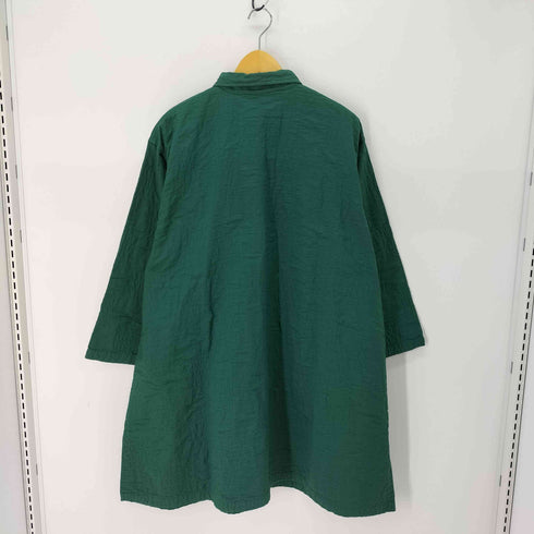 ヤッコマリカルド YACCO MARICARD デザイン刺繍 ロングシャツジャケット レディース バスト86-94 身長154-162