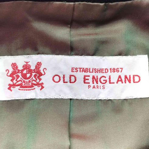 オールドイングランド OLD ENGLAND フロッキー ベロアハーフコート レディース 36