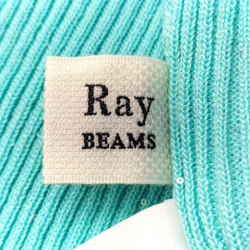 レイビームス Ray BEAMS スパンコール リブ リボン カーディガン レディース