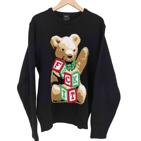 ハフ HUF 25AW gift bear intarsia sweater メンズ import:M