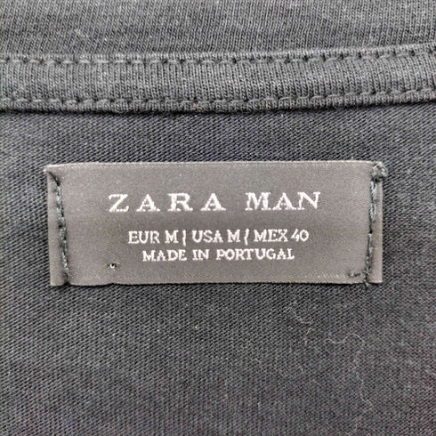 ザラマン ZARA MAN スパンコール スカル デザイン S/S Tシャツ メンズ import:M