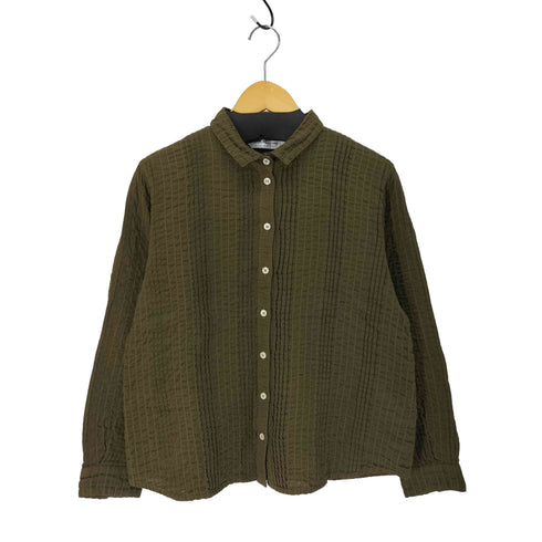ヤッコマリカルド YACCO MARICARD 刺繍デザインタックシャツ レディース バスト86-94 身長154-162