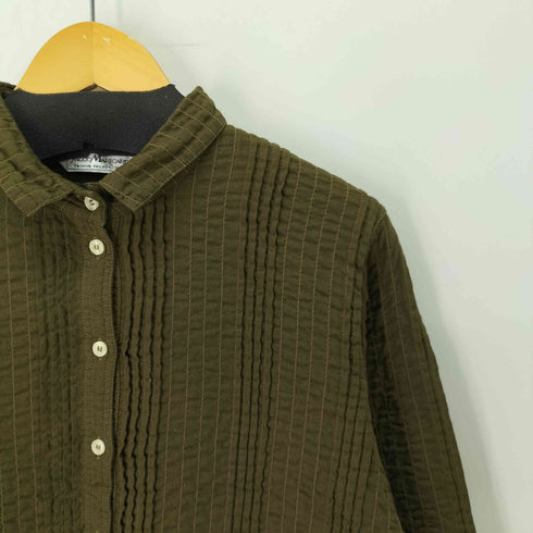 ヤッコマリカルド YACCO MARICARD 刺繍デザインタックシャツ レディース バスト86-94 身長154-162